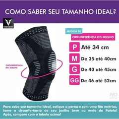 Joelheira Compressão Aolikes 3D com Anel Silicone e Fio Aço Flexível - Foto 2