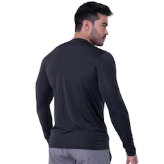 Camiseta Térmica Proteção UV 50+ Manga longa Segunda Pele LJ Camisa UV - Masculina - Foto 4