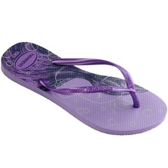 Chinelo Havaianas Slim Princesas Disney Pequena Sereia - Feminino - Foto 2