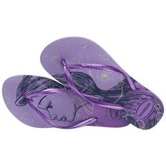 Chinelo Havaianas Slim Princesas Disney Pequena Sereia - Feminino - Foto 1
