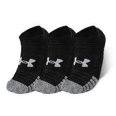 Kit Meias Invisível Under Armour Heatgear - 3 Pares - Unissex - Foto 1