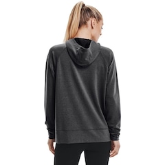 Blusão de Moletom com Capuz Under Armour Rival Terry Taped FZ Hoodie - Feminino - Foto 4
