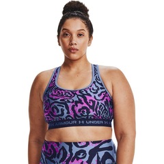 Top Fitness Under Armour Crossback Mid Print - Adulto - Foto 1