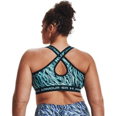 Top Fitness Under Armour Crossback Mid Print - Adulto - Foto 2