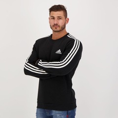 Blusão de Moletom adidas 3 Listras III - Masculino - Foto 2