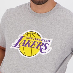 Camiseta New Era Nba Los Angeles Lakers Ii - Masculina - Foto 4
