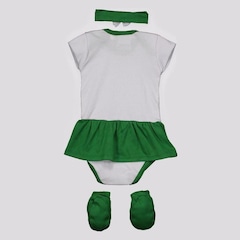 Kit Torcida Baby do Palmeiras : Body + Pantufa + Tiara - Infantil - Foto 1