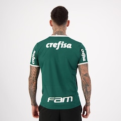 Camisa Puma Palmeiras I 2022 com Patrocínio - Masculina - Foto 3