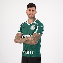 Camisa Puma Palmeiras I 2022 com Patrocínio - Masculina - Foto 5
