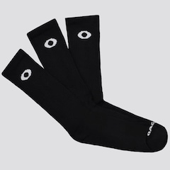 Kit de Meias Oakley Essential Crew com 3 Pares - Adulto - Foto 1