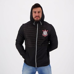 Jaqueta do Corinthians FutFanatics SCCP Softshell FutFanatics com Capuz - Masculina - Foto 5