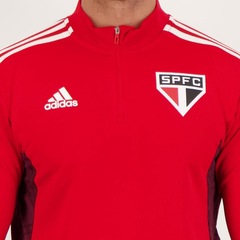 Jaqueta de Moletom sem Capuz de Treino do Saão Paulo Atletas adidas - Masculina - Foto 4