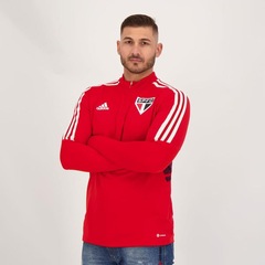 Jaqueta de Moletom sem Capuz de Treino do Saão Paulo Atletas adidas - Masculina - Foto 5