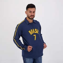 Camisa Manga Longa do Brasil Vôlei Retrô Nº7 - Masculina - Foto 2