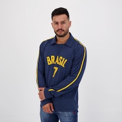 Camisa Manga Longa do Brasil Vôlei Retrô Nº7 - Masculina - Foto 4