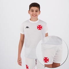 Kit de Uniforme do Vasco Kappa Supporter - Infantil - Foto 2