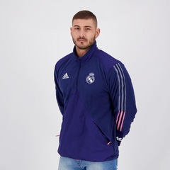 Blusão Fleece Real Madrid adidas Travel - Masculino - Foto 2
