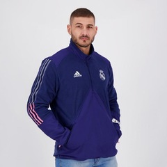 Blusão Fleece Real Madrid adidas Travel - Masculino - Foto 5