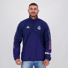 Blusão Fleece Real Madrid adidas Travel - Masculino - Foto 1