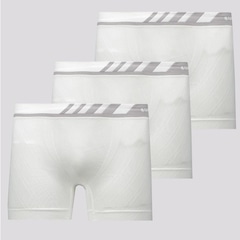 Kit de Cuecas Boxer Lupo Especial Microfibra com 3 Unidades - Adulto - Foto 1