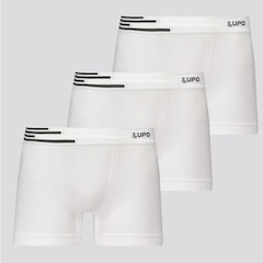 Kit de Cuecas Boxer Lupo Fiber com 3 Unidades - Adulto - Foto 1