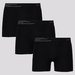 Kit de Cueca Boxer Lupo Fiber - 3 unidades - Adulto - Foto 1