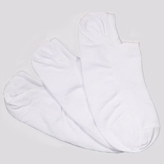 Kit de Meia Selene Sapatilha Invisível - 3 Pares - Feminino - Foto 1