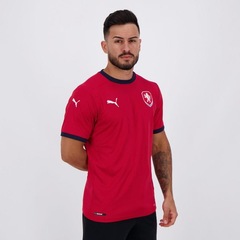 Camisa Puma República Tcheca Home 2020 - Masculina - Foto 2