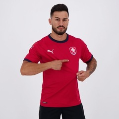 Camisa Puma República Tcheca Home 2020 - Masculina - Foto 5