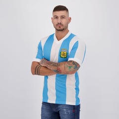 Camisa Argentina Retrô Nº 10 - Masculina - Foto 2