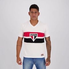 Camisa do São Paulo Retrô 1980 Paulistão - Masculina - Foto 1