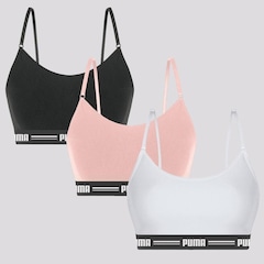 Top Fitness Puma Modal Stretch - Adulto - 3 unidades - Foto 1