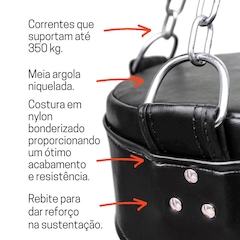 Saco Boxe Gorilla 180cm Engate no Fundo para Fixar Base de Apoio no Chão - Punching Bag - Foto 2