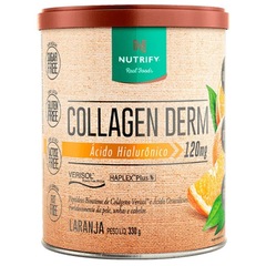 Colágeno Verisol Collagen Derm Ácido Hilaurônico Nutrify - Laranja - 330g - Foto 1