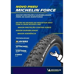 Pneu de Bike Michelin Aro 29 MTB Force 29 X 2.35 com Arame - Foto 4