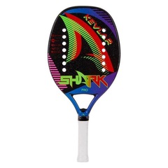 Raquete de Beach Tennis Shark Kevlar 2022 Carbono 3K - Foto 2