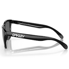 Óculos de Sol Oakley Frogskins Polished Black Prizm Black - Unissex - Foto 2