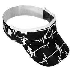 Kit 1 Viseira de Corrida e 1 Cadarço Elástico Hupi Run Beats - Foto 2