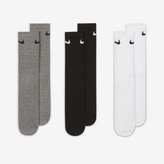 Kit de Meias Cano Alto Nike Everyday Lightweight - Adulto - 3 Pares - Foto 2