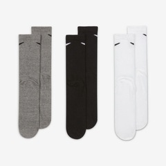Kit de Meias Cano Alto Nike Everyday Lightweight - Adulto - 3 Pares - Foto 3
