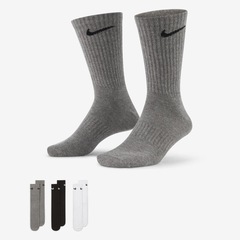 Kit de Meias Cano Alto Nike Everyday Lightweight - Adulto - 3 Pares - Foto 1