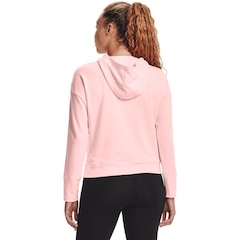 Blusão de Moletom com Capuz Under Armour Rival Terry Taped Hoodie - Feminino - Foto 4