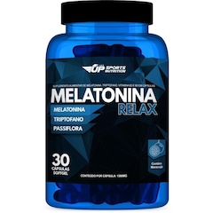 Suplemento Sports Nutrition Melatonina Relax + Triptofano + Passiflora - 30 Cápsulas - Foto 1