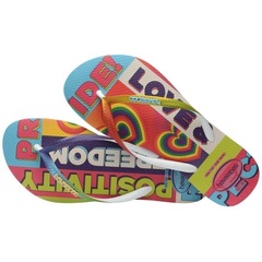 Chinelo Havaianas Slim Pride Rainbow Lgbtqi+ - Adulto - Foto 2