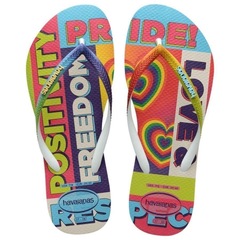 Chinelo Havaianas Slim Pride Rainbow Lgbtqi+ - Adulto - Foto 3