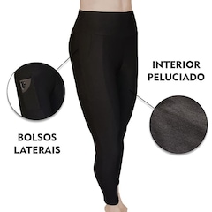 Calça Legging Chermont Peluciada Térmica com Bolsos Laterais - Feminina - Foto 7