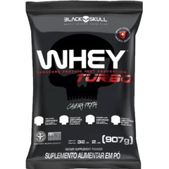 Kit Black Skull: 2x Suplemento em pó Whey Protein Turbo Chocolate 900g + Creatina - Foto 2