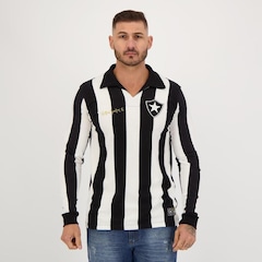 Camisa Manga Longa Botafogo Futfanatics Retrô Nilton Santos 1962 - Masculina - Foto 1