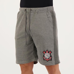 Bermuda de Moletom Futfanatics Corinthians Matlock - Masculina - Foto 3