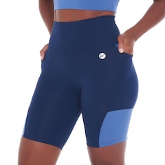 Bermuda Press Sky Snd Fitness - Feminina - Foto 3